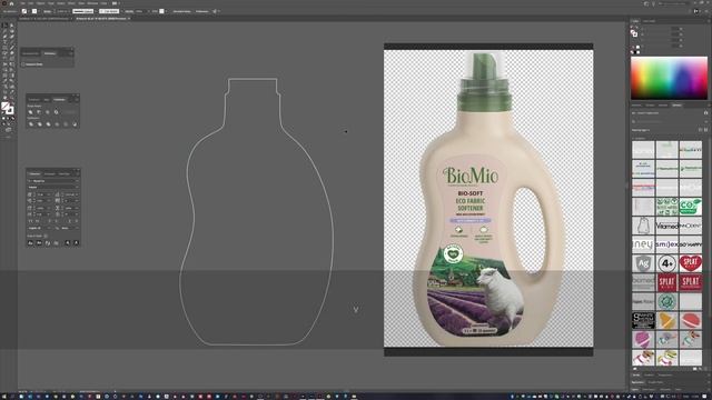 Photoshop — Постер А2 формата для точки разлива средств по уходу за домом. Рабочий процесс 11 смотреть онлайн