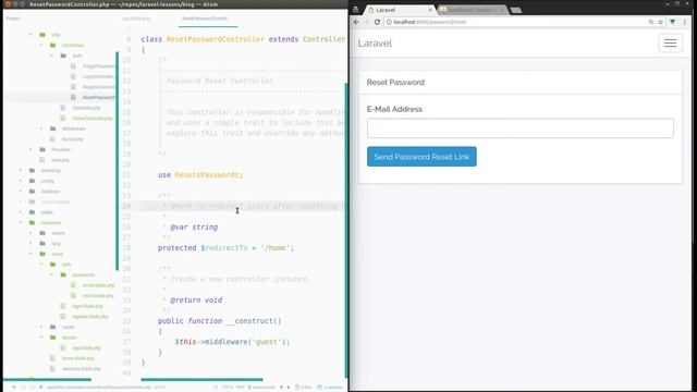 Laravel 5.5 Lesson - 6  Registration + Login + Reset Password  In 10 Minutes