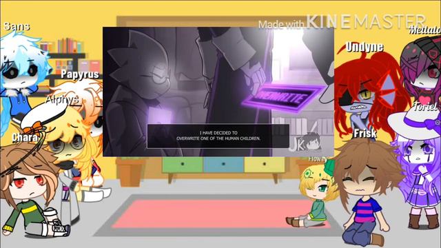 Undertale Reacts To Xtale 4 - Muffet