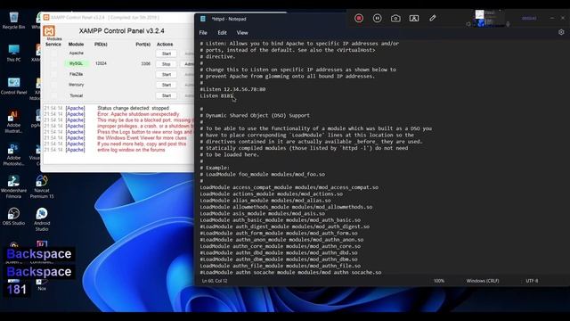 Mengubah Port Apache dan Mengatasi Error "Apache Shutdown unexpectedly" di XAMPP смотреть онлайн