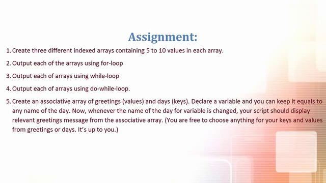 PHP Day 5 Assignment смотреть онлайн