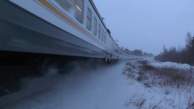 Электропоезд ЭД4М-0464 ЦППК перегон Каналстрой - Вербилки смотреть онлайн