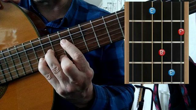 Этюд на минорных аккордах. Урок. смотреть онлайн
