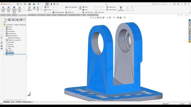 ✅ How to edit stl file in solidworks | Hybrid Modeling смотреть онлайн