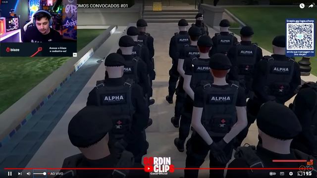 REAÇÃO DO GABE VENDO A NOVA POLICIA ALPHA CHEGANDO NO CIDADE ALTA GTA RP !!! смотреть онлайн