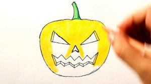 Как нарисовать Тыкву на Хэллоуин