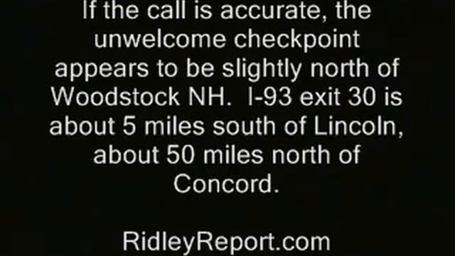 NH: Fed checkpoint on I-93? смотреть онлайн