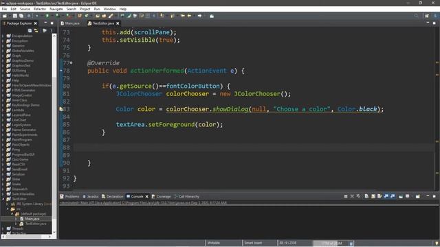 Java text editor app ? смотреть онлайн