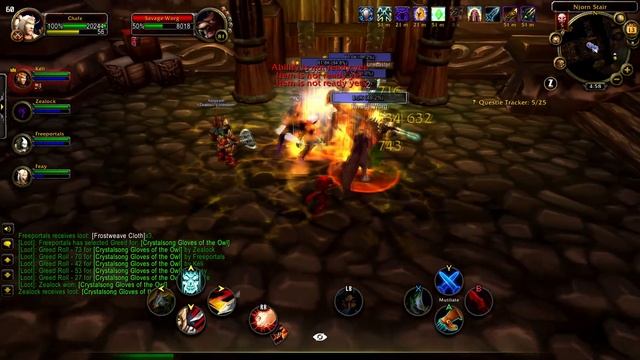 World of warcraft classic Heroic dungeon on Steam Deck with consoleport addon. смотреть онлайн