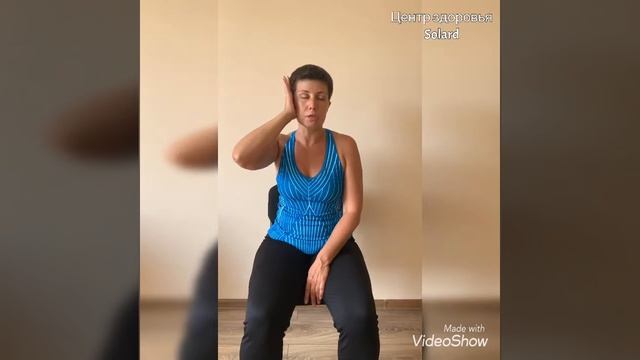 Упражнение "Статическая шея 4" для укрепления глубоких мышц шеи смотреть онлайн