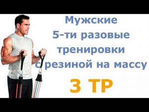 Мужские 5-ти разовые тренировки с резиной на массу (3 тр)