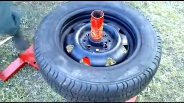 самодельный ручной шиномонтажный станок 360p смотреть онлайн