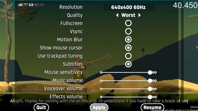 How to reduce lag in Getting over it with Bennett Foddy (100% WORKING) смотреть онлайн