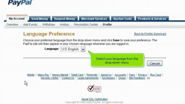 How to change yourpaypal language and time zone смотреть онлайн