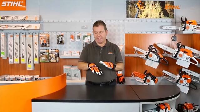 Профессиональные защитные перчатки Stihl MS Ergo смотреть онлайн