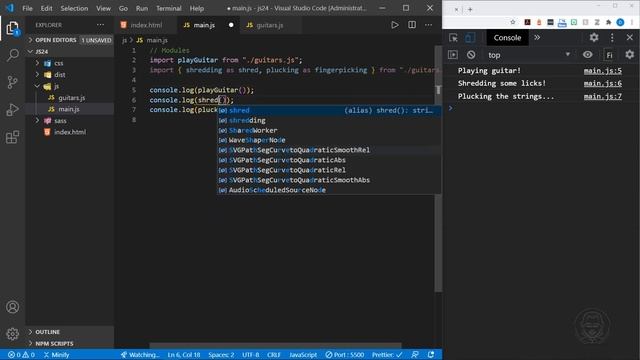 Javascript Modules | Export Import Syntax for ES6 Modules смотреть онлайн