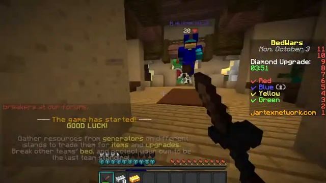 Playing Minecraft BEDWARS with subscribers pe + java {server ip and port in description} смотреть онлайн