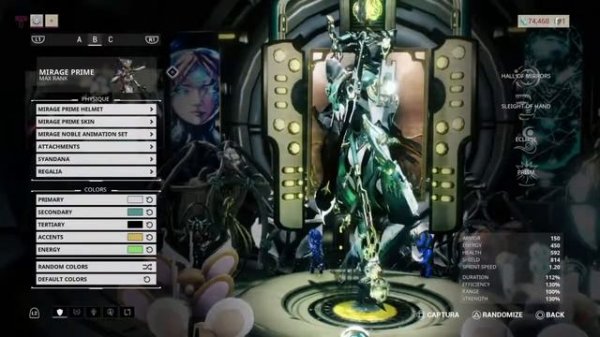 Mirage Prime Fashion Frame | Warframe