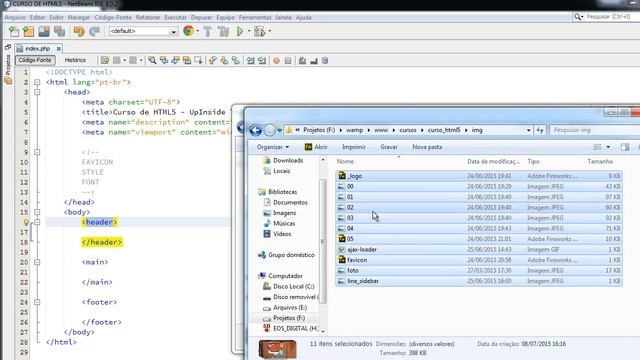 Curso de HTML5 - Iniciando a Marcação (Aula 07) смотреть онлайн