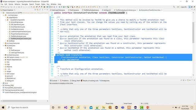 Selenium Framework - Advanced- 21. Retry Failed Test Cases automatically (TestNG / IRetryAnalyzer) смотреть онлайн