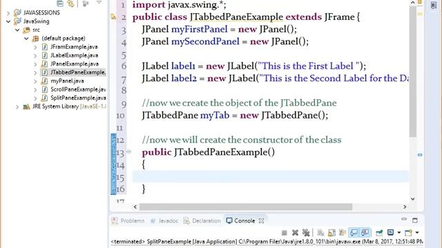 JAVA SWING GUI TUTORIAL 5 JTABBEDPANE YOUTUBE смотреть онлайн