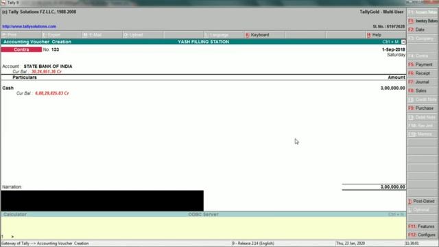 Petrol Pump Statement Entry in Tally ERP 9 (Recept, Payment, Contra Vocher Entry) смотреть онлайн