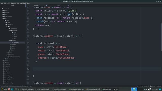 CRUD – Spring Boot + ReactJS + API Rest + MySQL #8 Update смотреть онлайн