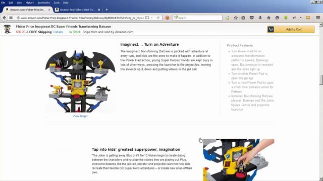 Fisher Price Imaginext DC Super Friends Transforming Batcave review смотреть онлайн