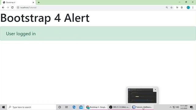 Alerts Bootstrap 4 смотреть онлайн