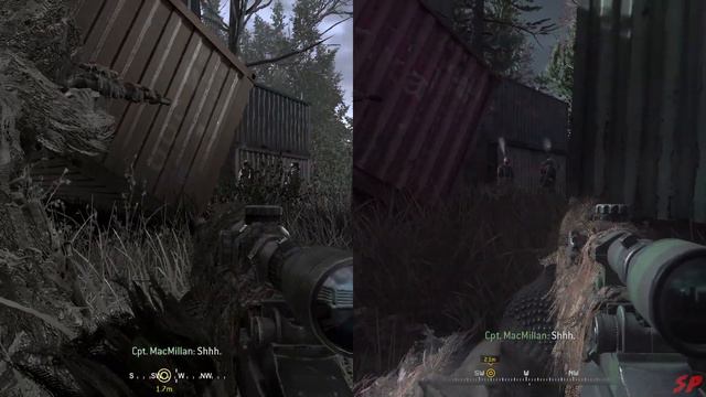 All Ghillied Up Original vs Remastered Full Mission Side By Side - Call of Duty 4: Modern Warfare смотреть онлайн
