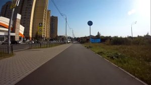 Велодорожка от ТРЦ Июнь (Мытищи) до МКАД (Москва) летом