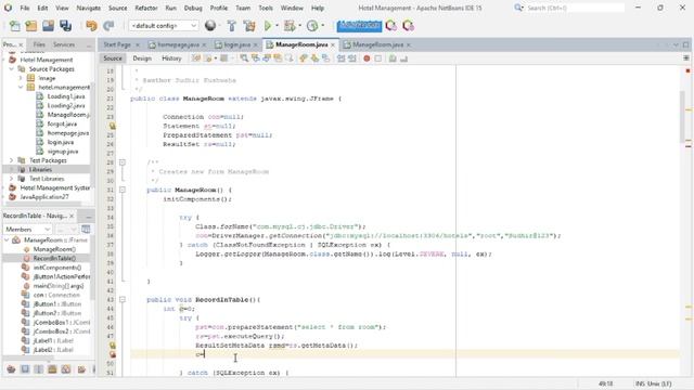 Hotel Management System Project in Java and MYSQL || Complete Project in one Video with Source Code смотреть онлайн