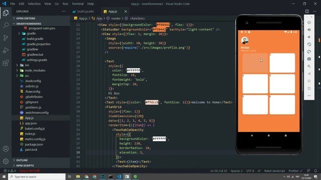 Tutorial Cara Membuat User Interface Smart Home dengan React Native Part 1 смотреть онлайн