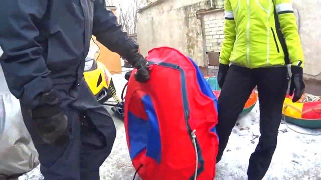 Катали на ватрушках кайтами детей из Приволжского детского дома и детей с огр. возможност. смотреть онлайн
