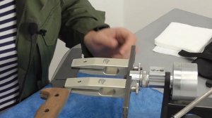 Линзовидная заточка ножа  ШАРК  от Kizlyar Supreme. Сталь PGK.