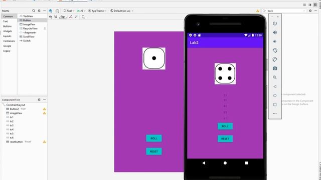 Android studio lab2 dice game смотреть онлайн