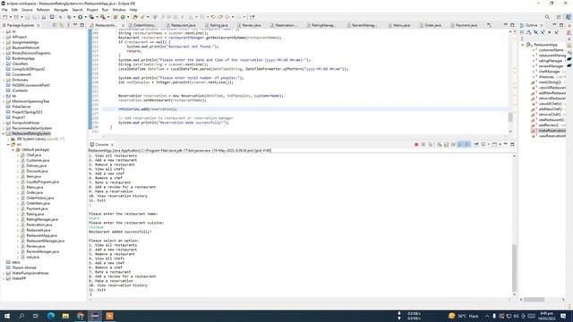Java console Restaurant Rating application in java || restaurant management system || Fyp projects смотреть онлайн