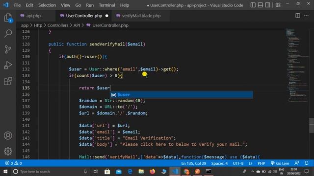 Laravel API Integration Project #11 - Create Email Verification API In Laravel In Hindi смотреть онлайн