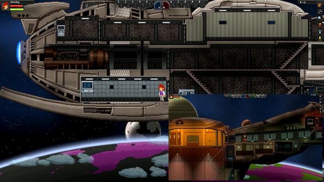 Starbound Mod Outpost - 11: Unique Ship Mods! Part 1: Some Big Ships! смотреть онлайн