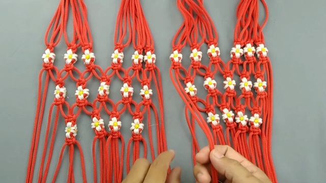 DIY Macrame Net Bag | Macrame Bag With Daisy Flower Tutorial смотреть онлайн