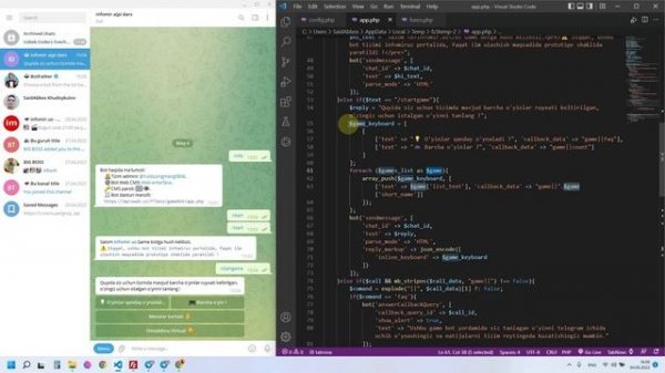 5 How to create telegram game bot with PHP, Full course of Telegram bot API