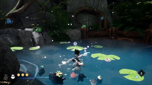 KENA Bridge Of Spirits - Frog Pond Puzzle Solution - Frog Hat Location смотреть онлайн