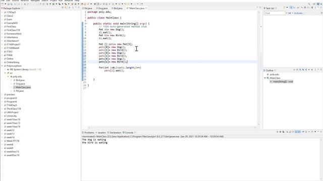 Java Polymorphism, Down Casting and instanceof смотреть онлайн