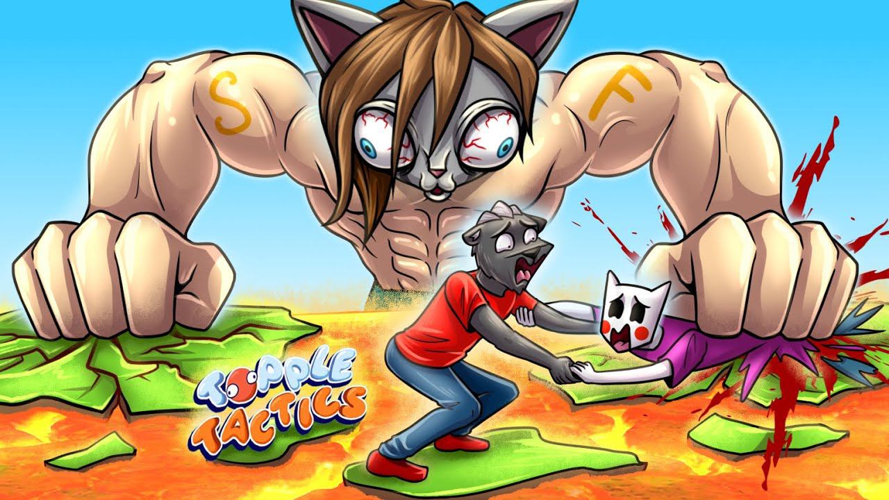 ТЕПЕРЬ МЕГАЧЕЛ НЕПОБЕДИМ :D ДОБЕРИСЬ ДО ЗДОРОВЯКА Topple Tactics смотреть онлайн