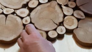 панно из спилов можжевельника