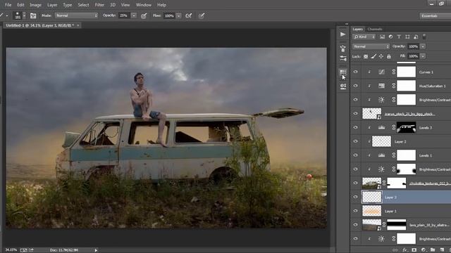 Dramatic Car - Photoshop Manipulation Tutorial смотреть онлайн