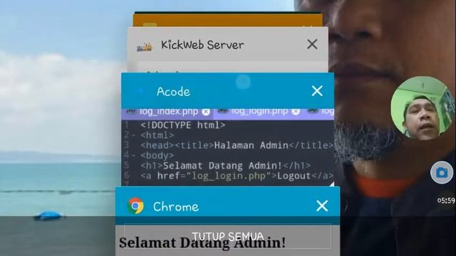 Tutorial login php sederhana dengan kickweb di hp android смотреть онлайн