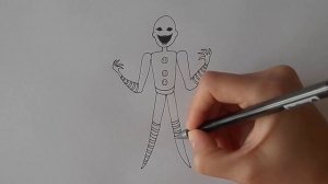 Как нарисовать МАРИОНЕТКУ из пять ночей с ФРЕДДИ/312/How to draw the PUPPET from five nights FREDDY