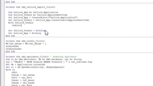 Termin nach Outlook übertragen in MS Access смотреть онлайн
