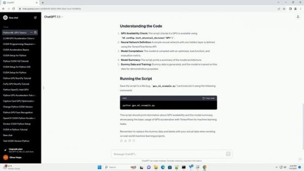 python machine learning use gpu